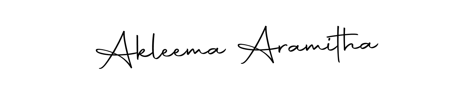Also we have Akleema Aramitha name is the best signature style. Create professional handwritten signature collection using Autography-DOLnW autograph style. Akleema Aramitha signature style 10 images and pictures png