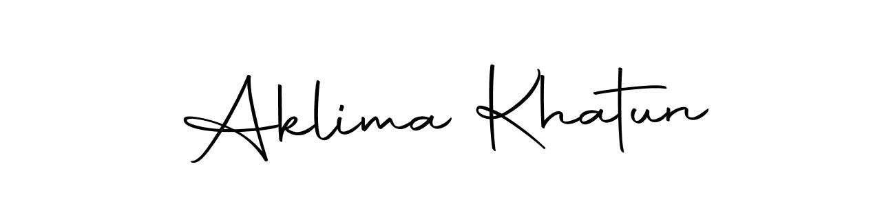 How to make Aklima Khatun signature? Autography-DOLnW is a professional autograph style. Create handwritten signature for Aklima Khatun name. Aklima Khatun signature style 10 images and pictures png