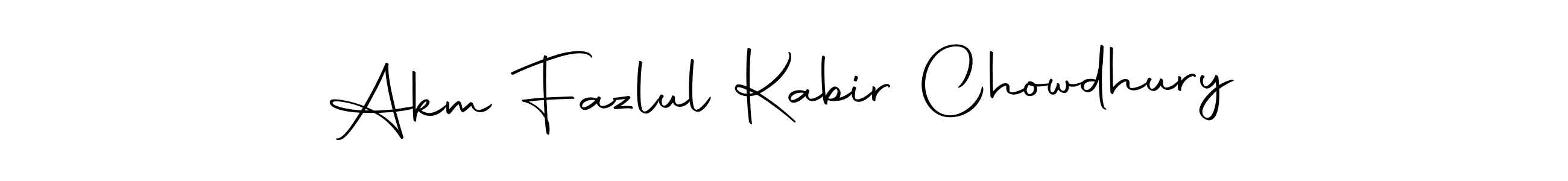 Also we have Akm Fazlul Kabir Chowdhury name is the best signature style. Create professional handwritten signature collection using Autography-DOLnW autograph style. Akm Fazlul Kabir Chowdhury signature style 10 images and pictures png