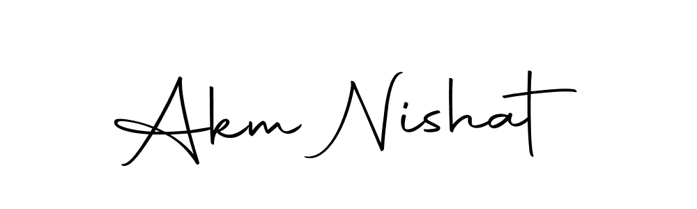 Similarly Autography-DOLnW is the best handwritten signature design. Signature creator online .You can use it as an online autograph creator for name Akm Nishat. Akm Nishat signature style 10 images and pictures png