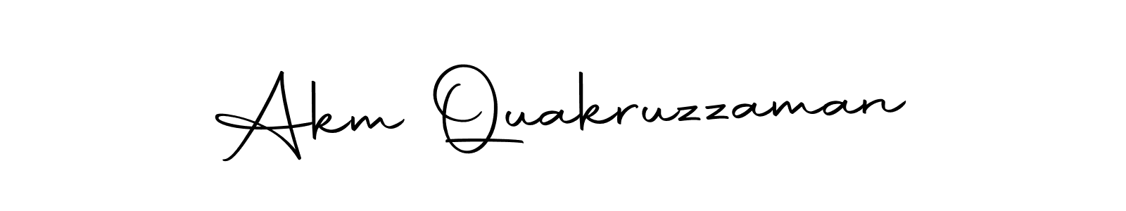 Also we have Akm Quakruzzaman name is the best signature style. Create professional handwritten signature collection using Autography-DOLnW autograph style. Akm Quakruzzaman signature style 10 images and pictures png