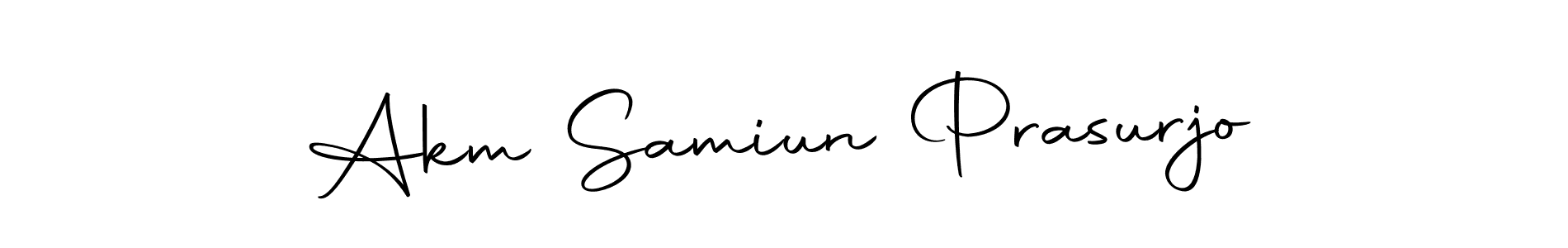 Make a beautiful signature design for name Akm Samiun Prasurjo. Use this online signature maker to create a handwritten signature for free. Akm Samiun Prasurjo signature style 10 images and pictures png