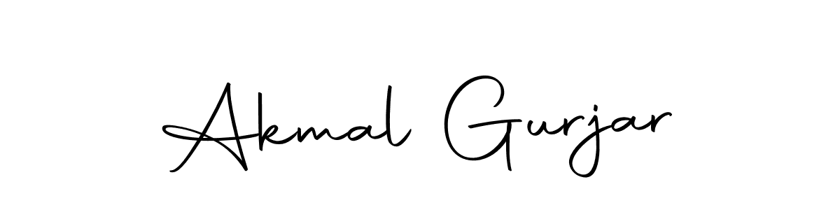 Use a signature maker to create a handwritten signature online. With this signature software, you can design (Autography-DOLnW) your own signature for name Akmal Gurjar. Akmal Gurjar signature style 10 images and pictures png