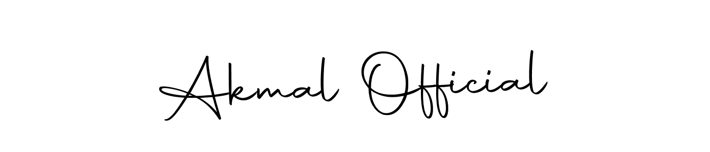 Make a beautiful signature design for name Akmal Official. With this signature (Autography-DOLnW) style, you can create a handwritten signature for free. Akmal Official signature style 10 images and pictures png