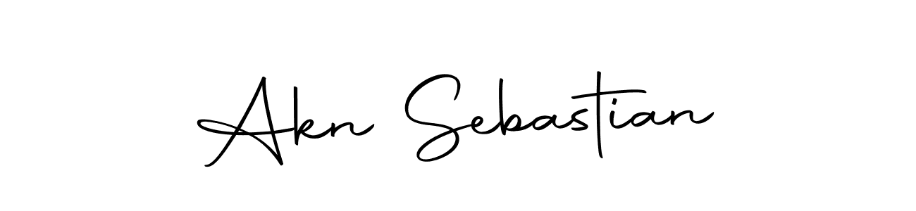 if you are searching for the best signature style for your name Akn Sebastian. so please give up your signature search. here we have designed multiple signature styles  using Autography-DOLnW. Akn Sebastian signature style 10 images and pictures png