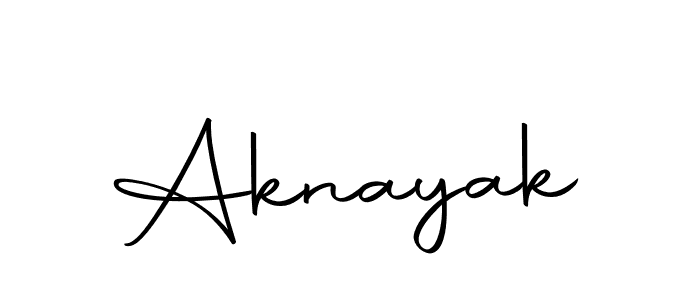 Design your own signature with our free online signature maker. With this signature software, you can create a handwritten (Autography-DOLnW) signature for name Aknayak. Aknayak signature style 10 images and pictures png