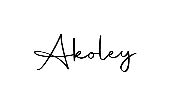 Create a beautiful signature design for name Akoley. With this signature (Autography-DOLnW) fonts, you can make a handwritten signature for free. Akoley signature style 10 images and pictures png