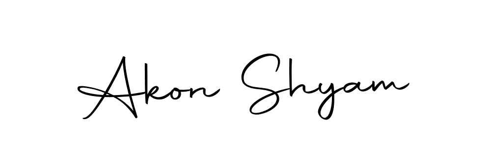 This is the best signature style for the Akon Shyam name. Also you like these signature font (Autography-DOLnW). Mix name signature. Akon Shyam signature style 10 images and pictures png