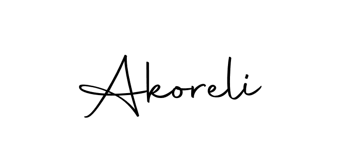 Also we have Akoreli name is the best signature style. Create professional handwritten signature collection using Autography-DOLnW autograph style. Akoreli signature style 10 images and pictures png