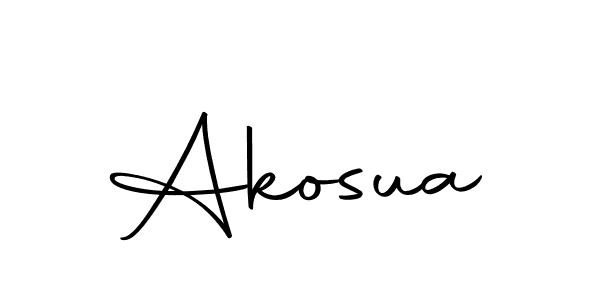 Use a signature maker to create a handwritten signature online. With this signature software, you can design (Autography-DOLnW) your own signature for name Akosua. Akosua signature style 10 images and pictures png