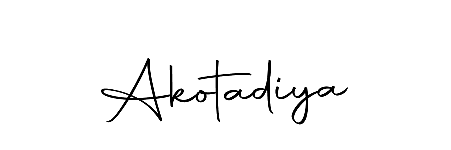 How to make Akotadiya name signature. Use Autography-DOLnW style for creating short signs online. This is the latest handwritten sign. Akotadiya signature style 10 images and pictures png