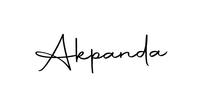 Create a beautiful signature design for name Akpanda. With this signature (Autography-DOLnW) fonts, you can make a handwritten signature for free. Akpanda signature style 10 images and pictures png