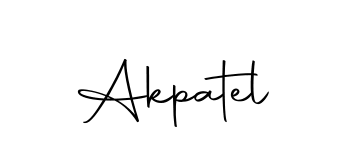 Similarly Autography-DOLnW is the best handwritten signature design. Signature creator online .You can use it as an online autograph creator for name Akpatel. Akpatel signature style 10 images and pictures png