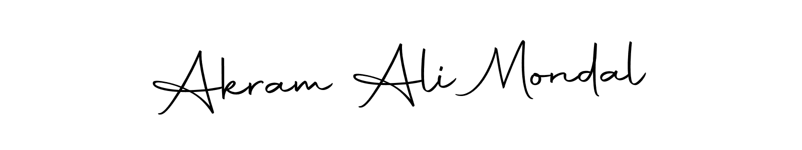 Create a beautiful signature design for name Akram Ali Mondal. With this signature (Autography-DOLnW) fonts, you can make a handwritten signature for free. Akram Ali Mondal signature style 10 images and pictures png