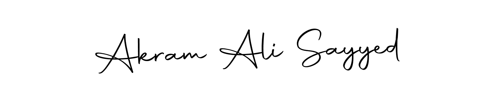 Also we have Akram Ali Sayyed name is the best signature style. Create professional handwritten signature collection using Autography-DOLnW autograph style. Akram Ali Sayyed signature style 10 images and pictures png