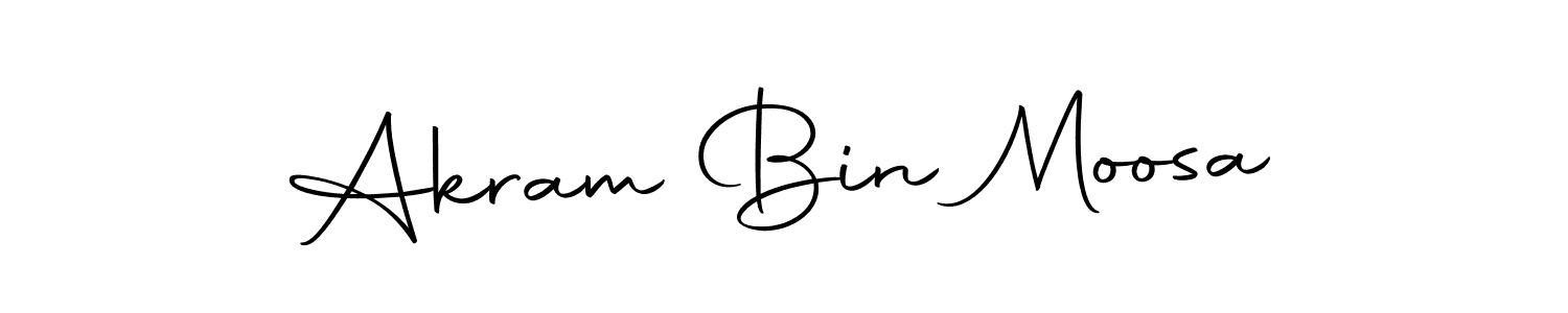 Akram Bin Moosa stylish signature style. Best Handwritten Sign (Autography-DOLnW) for my name. Handwritten Signature Collection Ideas for my name Akram Bin Moosa. Akram Bin Moosa signature style 10 images and pictures png