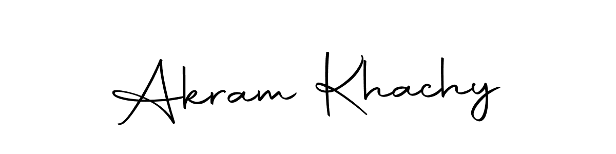 Use a signature maker to create a handwritten signature online. With this signature software, you can design (Autography-DOLnW) your own signature for name Akram Khachy. Akram Khachy signature style 10 images and pictures png