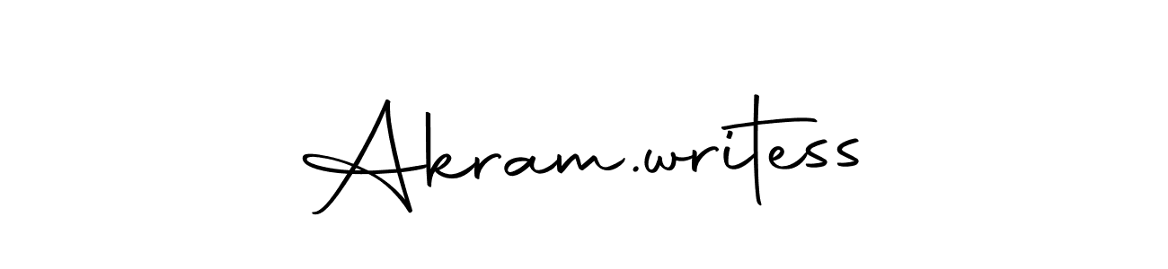 Make a beautiful signature design for name Akram.writess. With this signature (Autography-DOLnW) style, you can create a handwritten signature for free. Akram.writess signature style 10 images and pictures png