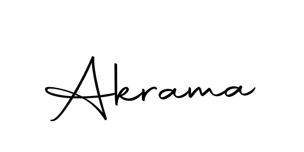 Use a signature maker to create a handwritten signature online. With this signature software, you can design (Autography-DOLnW) your own signature for name Akrama. Akrama signature style 10 images and pictures png