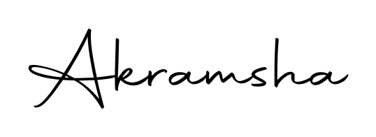 Upgrade your professional image with Akramsha signature created with Autography-DOLnW font. Fast, free, and watermark-free download. Akramsha signature style 10 images and pictures png