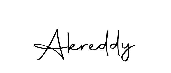 Use a signature maker to create a handwritten signature online. With this signature software, you can design (Autography-DOLnW) your own signature for name Akreddy. Akreddy signature style 10 images and pictures png