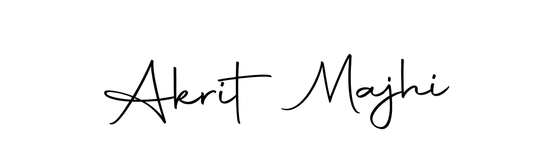 How to make Akrit Majhi name signature. Use Autography-DOLnW style for creating short signs online. This is the latest handwritten sign. Akrit Majhi signature style 10 images and pictures png