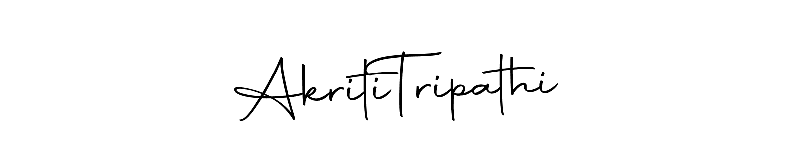 Create a beautiful signature design for name Akriti  Tripathi. With this signature (Autography-DOLnW) fonts, you can make a handwritten signature for free. Akriti  Tripathi signature style 10 images and pictures png