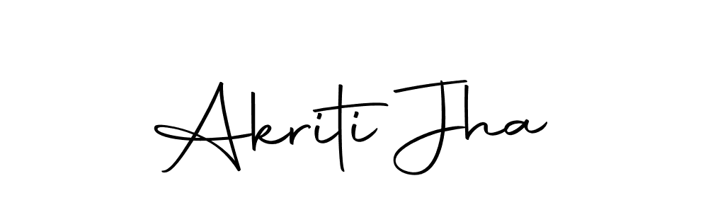 You can use this online signature creator to create a handwritten signature for the name Akriti Jha. This is the best online autograph maker. Akriti Jha signature style 10 images and pictures png