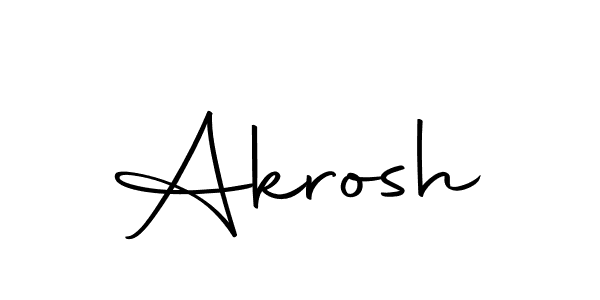 Design your own signature with our free online signature maker. With this signature software, you can create a handwritten (Autography-DOLnW) signature for name Akrosh. Akrosh signature style 10 images and pictures png