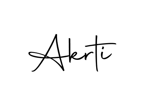 Design your own signature with our free online signature maker. With this signature software, you can create a handwritten (Autography-DOLnW) signature for name Akrti. Akrti signature style 10 images and pictures png