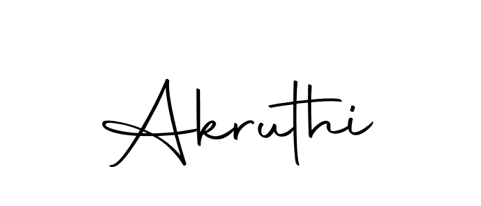 How to make Akruthi name signature. Use Autography-DOLnW style for creating short signs online. This is the latest handwritten sign. Akruthi signature style 10 images and pictures png