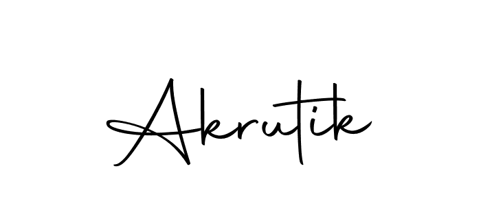Make a beautiful signature design for name Akrutik. Use this online signature maker to create a handwritten signature for free. Akrutik signature style 10 images and pictures png