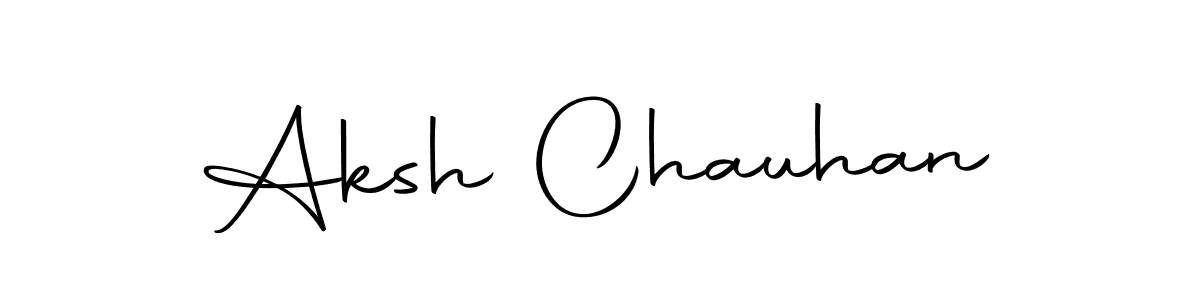Aksh Chauhan stylish signature style. Best Handwritten Sign (Autography-DOLnW) for my name. Handwritten Signature Collection Ideas for my name Aksh Chauhan. Aksh Chauhan signature style 10 images and pictures png