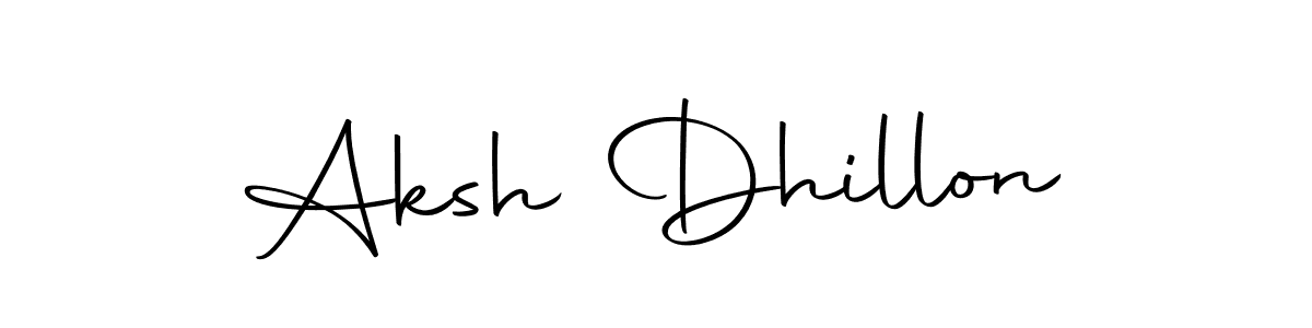 You should practise on your own different ways (Autography-DOLnW) to write your name (Aksh Dhillon) in signature. don't let someone else do it for you. Aksh Dhillon signature style 10 images and pictures png