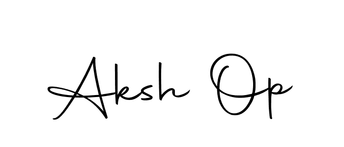 How to make Aksh Op name signature. Use Autography-DOLnW style for creating short signs online. This is the latest handwritten sign. Aksh Op signature style 10 images and pictures png