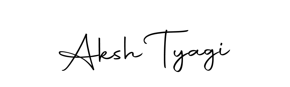 It looks lik you need a new signature style for name Aksh Tyagi. Design unique handwritten (Autography-DOLnW) signature with our free signature maker in just a few clicks. Aksh Tyagi signature style 10 images and pictures png