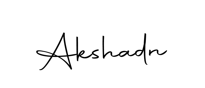 You can use this online signature creator to create a handwritten signature for the name Akshadn. This is the best online autograph maker. Akshadn signature style 10 images and pictures png