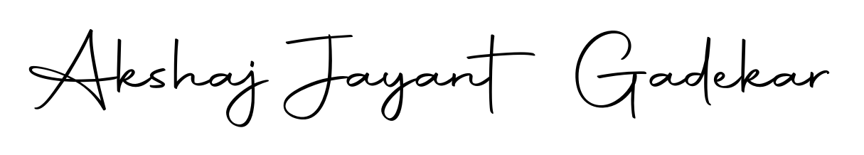 How to make Akshaj Jayant Gadekar name signature. Use Autography-DOLnW style for creating short signs online. This is the latest handwritten sign. Akshaj Jayant Gadekar signature style 10 images and pictures png