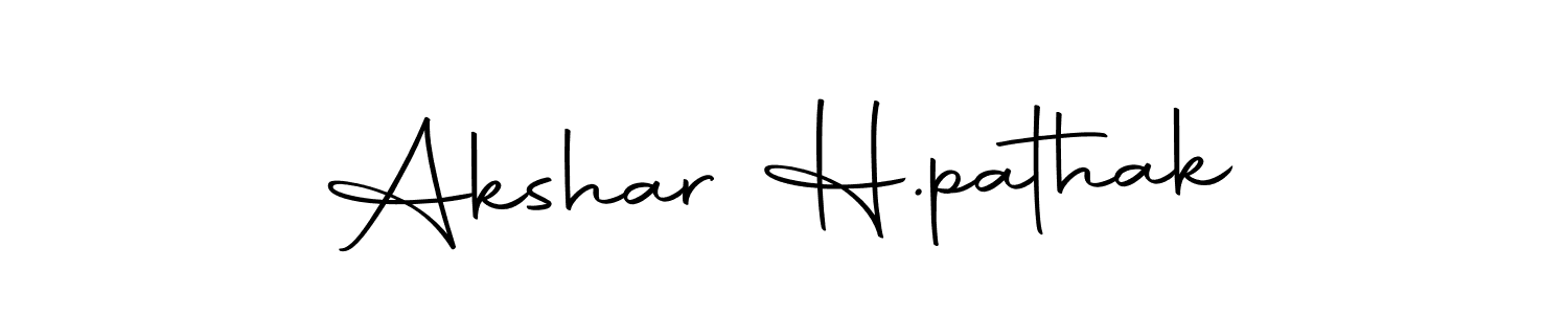 Make a beautiful signature design for name Akshar H.pathak. Use this online signature maker to create a handwritten signature for free. Akshar H.pathak signature style 10 images and pictures png