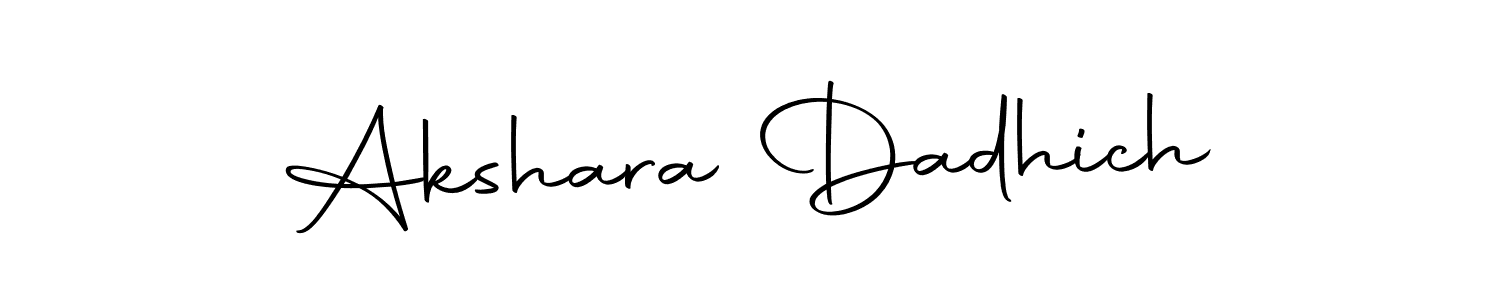 Make a beautiful signature design for name Akshara Dadhich. With this signature (Autography-DOLnW) style, you can create a handwritten signature for free. Akshara Dadhich signature style 10 images and pictures png