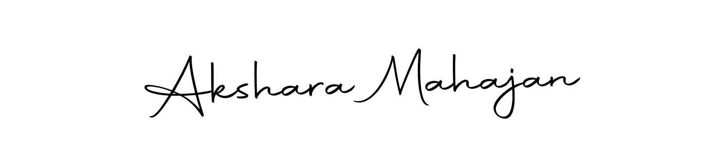 Design your own signature with our free online signature maker. With this signature software, you can create a handwritten (Autography-DOLnW) signature for name Akshara Mahajan. Akshara Mahajan signature style 10 images and pictures png