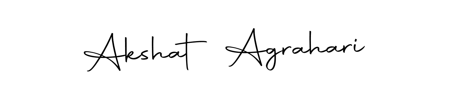 Design your own signature with our free online signature maker. With this signature software, you can create a handwritten (Autography-DOLnW) signature for name Akshat Agrahari. Akshat Agrahari signature style 10 images and pictures png