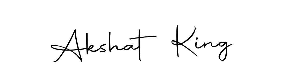 Use a signature maker to create a handwritten signature online. With this signature software, you can design (Autography-DOLnW) your own signature for name Akshat King. Akshat King signature style 10 images and pictures png