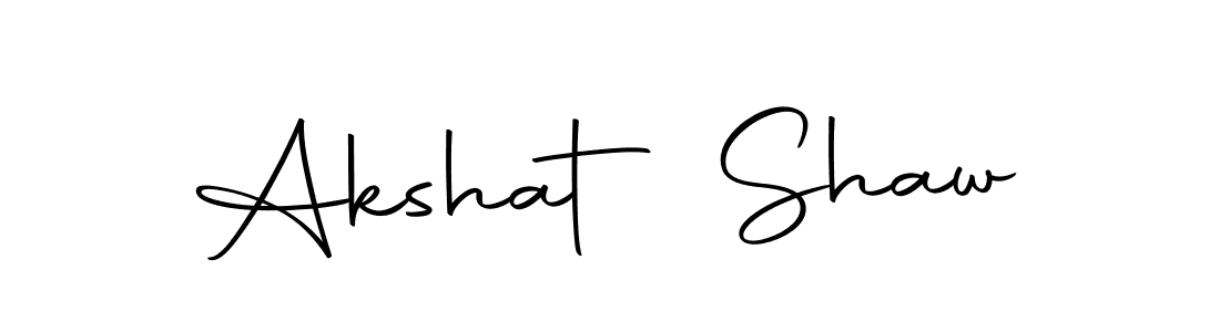 How to make Akshat Shaw name signature. Use Autography-DOLnW style for creating short signs online. This is the latest handwritten sign. Akshat Shaw signature style 10 images and pictures png