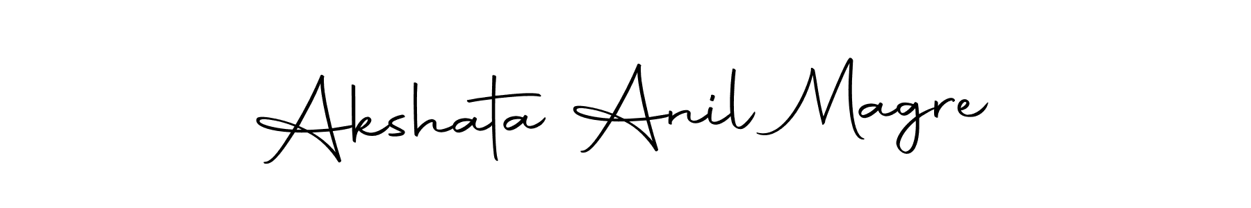 Autography-DOLnW is a professional signature style that is perfect for those who want to add a touch of class to their signature. It is also a great choice for those who want to make their signature more unique. Get Akshata Anil Magre name to fancy signature for free. Akshata Anil Magre signature style 10 images and pictures png