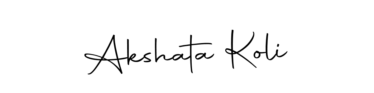 You can use this online signature creator to create a handwritten signature for the name Akshata Koli. This is the best online autograph maker. Akshata Koli signature style 10 images and pictures png