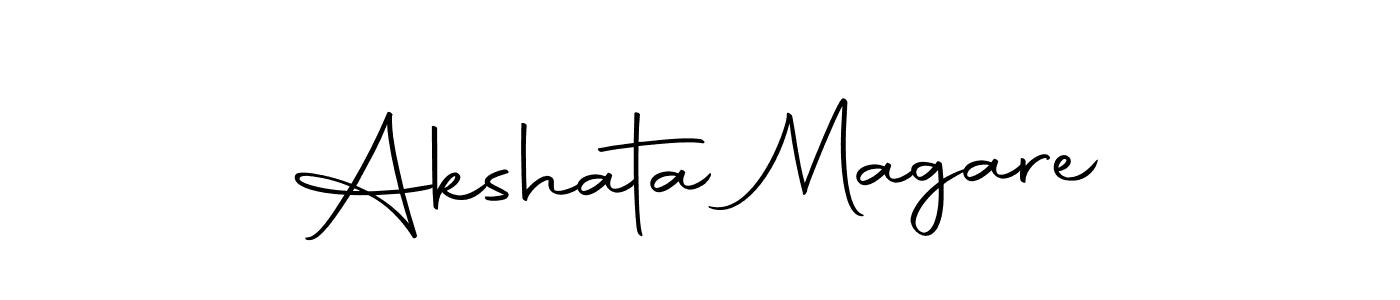 Also we have Akshata Magare name is the best signature style. Create professional handwritten signature collection using Autography-DOLnW autograph style. Akshata Magare signature style 10 images and pictures png