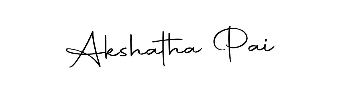 Also we have Akshatha Pai name is the best signature style. Create professional handwritten signature collection using Autography-DOLnW autograph style. Akshatha Pai signature style 10 images and pictures png