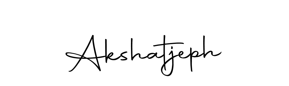 How to make Akshatjeph signature? Autography-DOLnW is a professional autograph style. Create handwritten signature for Akshatjeph name. Akshatjeph signature style 10 images and pictures png