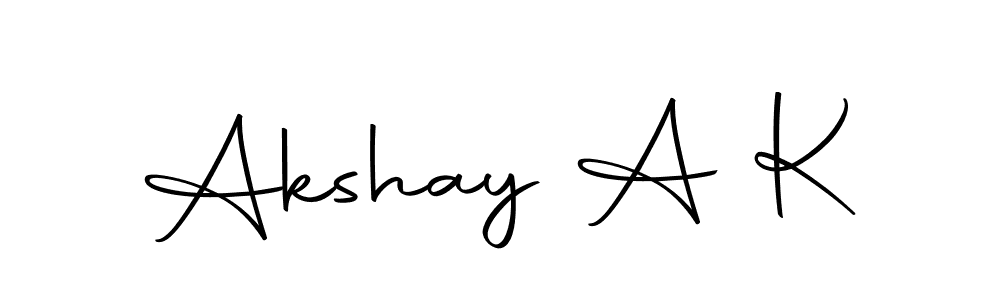 Make a beautiful signature design for name Akshay A K. Use this online signature maker to create a handwritten signature for free. Akshay A K signature style 10 images and pictures png